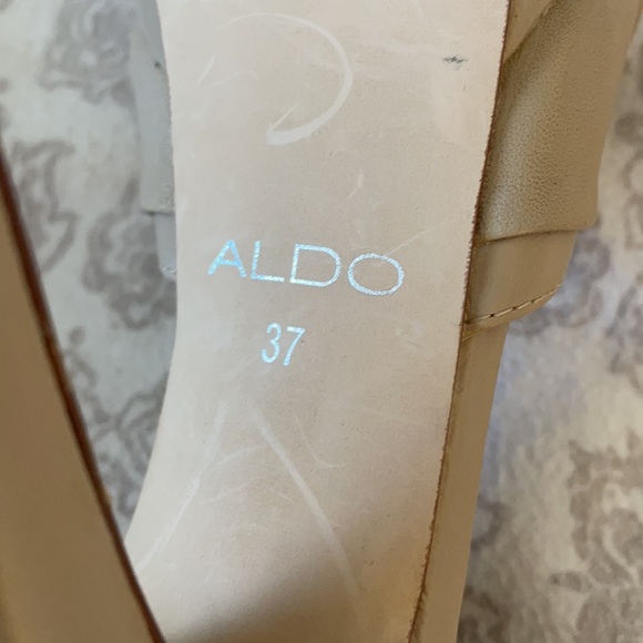 Aldo Pin-Up Inspired Platform Ankle Strap Heels size 37 - Picture 9 of 11